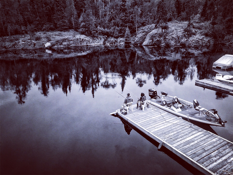 Looking Down on Fishermen Darlene Perkin